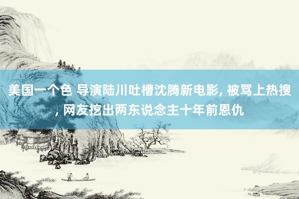 美国一个色 导演陆川吐槽沈腾新电影, 被骂上热搜, 网友挖出两东说念主十年前恩仇