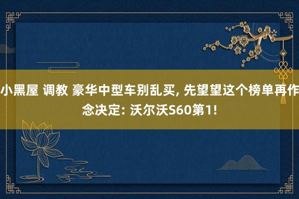 小黑屋 调教 豪华中型车别乱买, 先望望这个榜单再作念决定:
